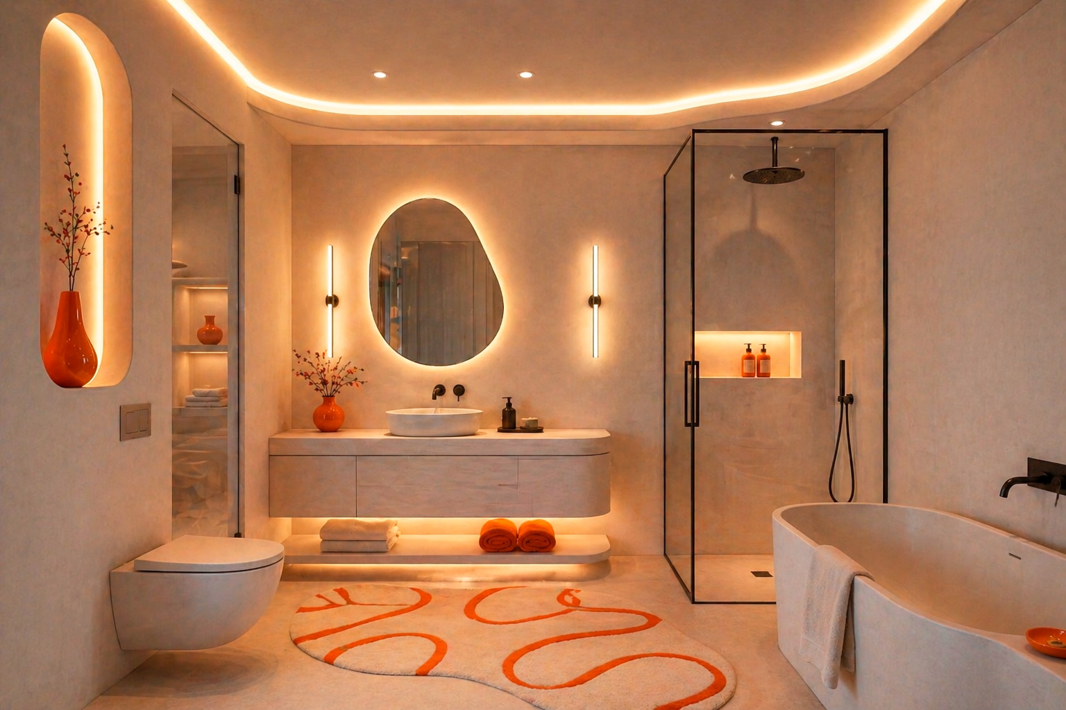 Baño moderno de lujo