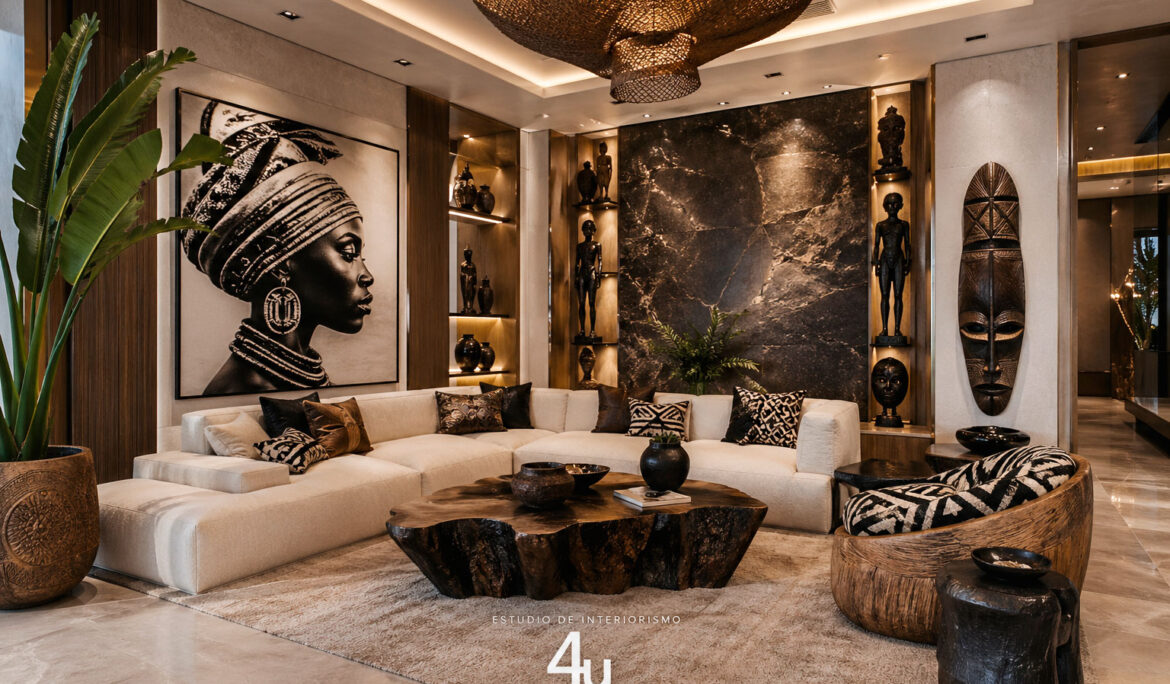 salón de lujo africano