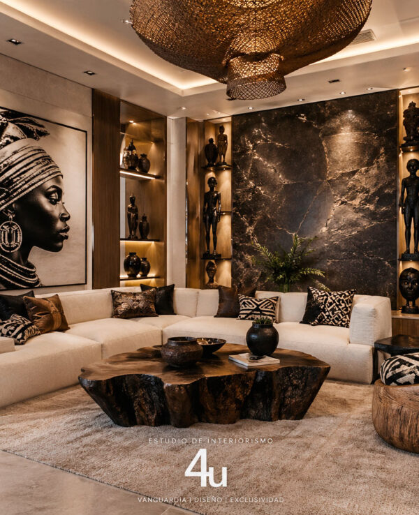 salón de lujo africano